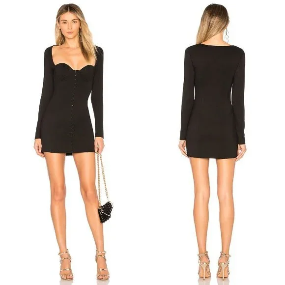 Revolve NBD Robbie Dress in Black Size XS - Picture 1 of 6